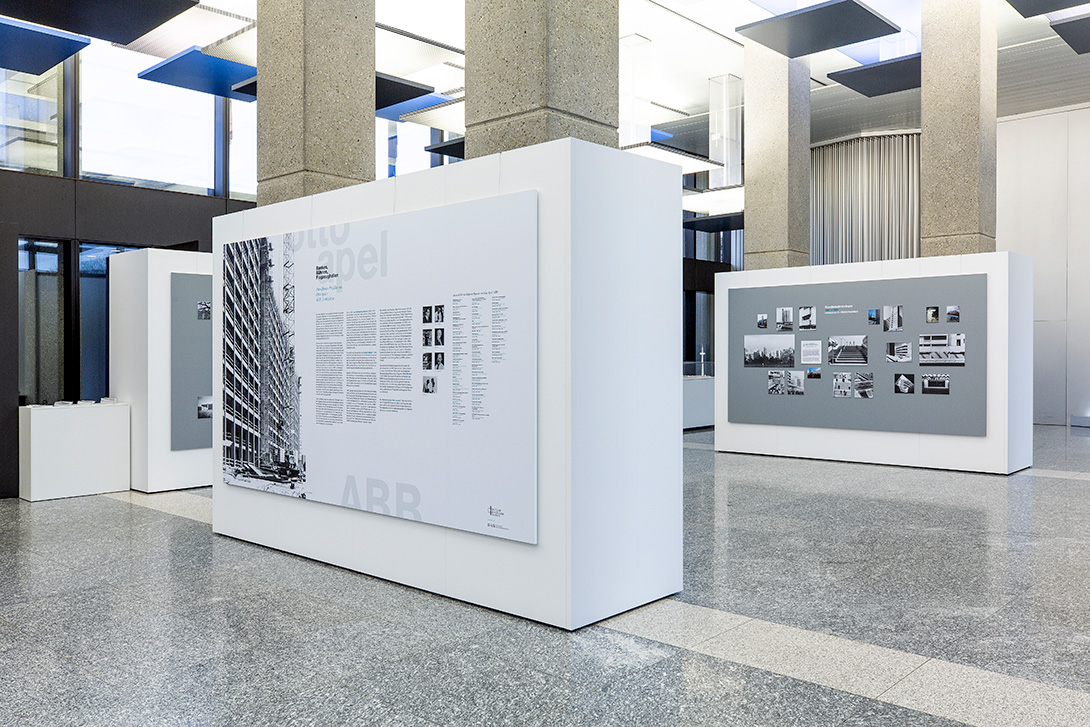 Mila-wall exhibition wall at the Deutsche Bundesbank in Frankfurt am Main